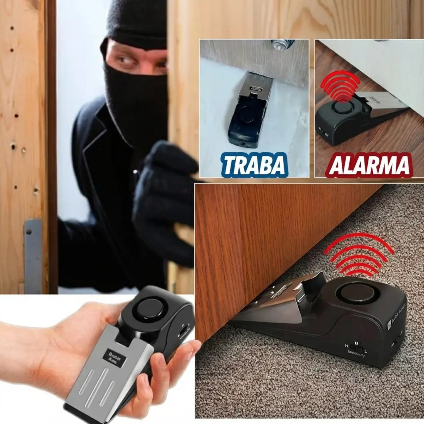 Alarma Portátil de Seguridad en la Calle, Hogar y Viajes