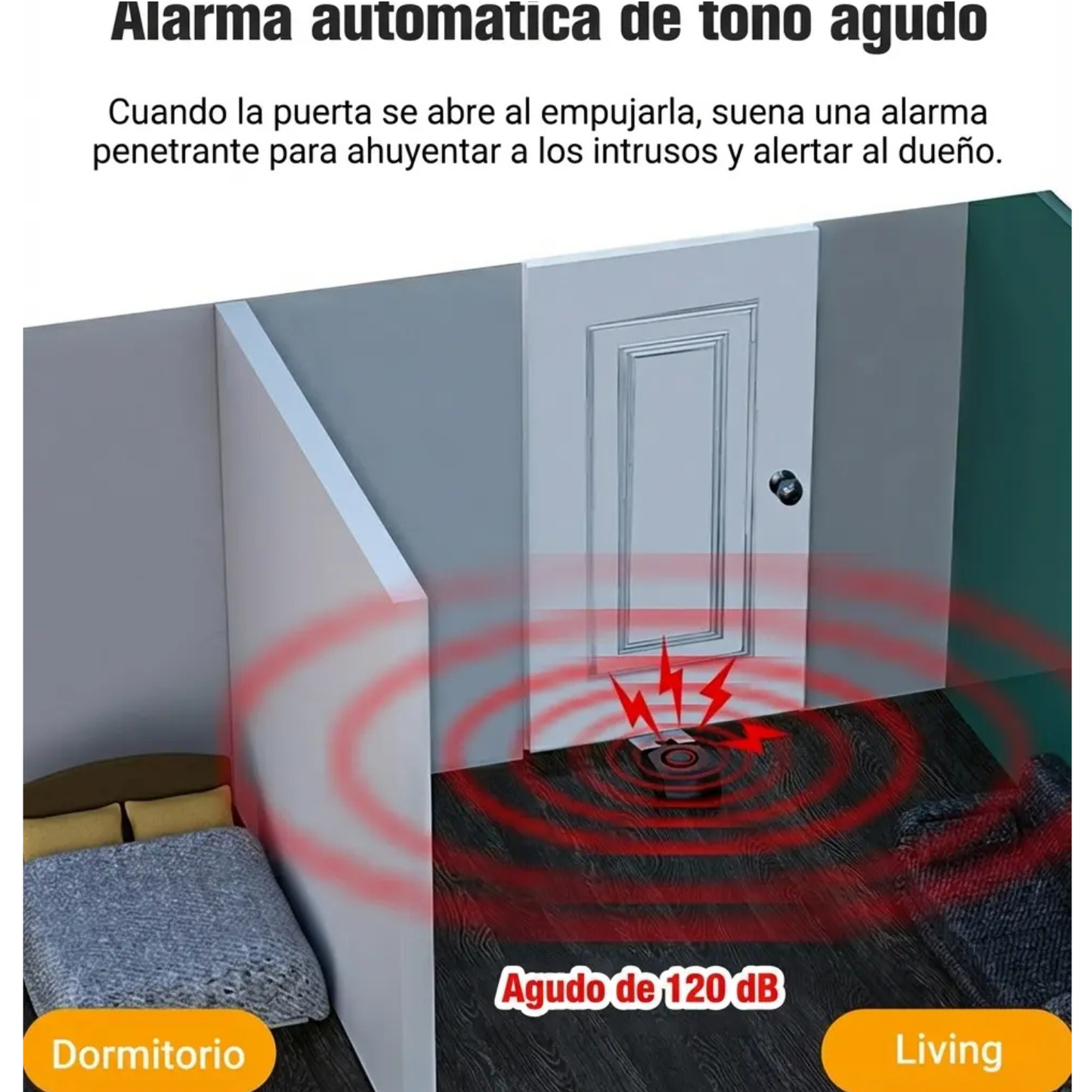 Alarma Portátil de Seguridad en la Calle, Hogar y Viajes